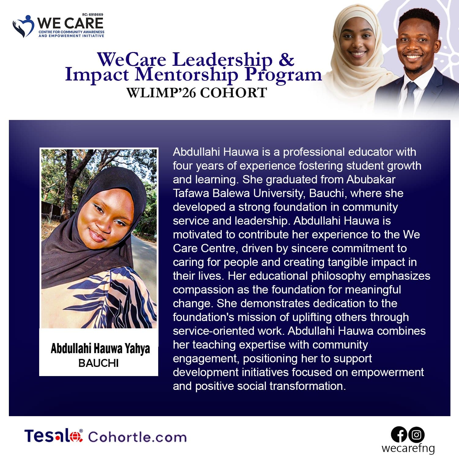 Abdullahi Hauwa Yahya bio flyer