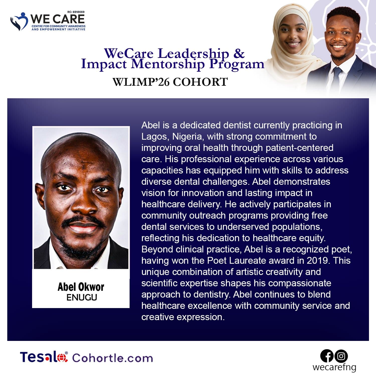 Abel Okwor bio flyer