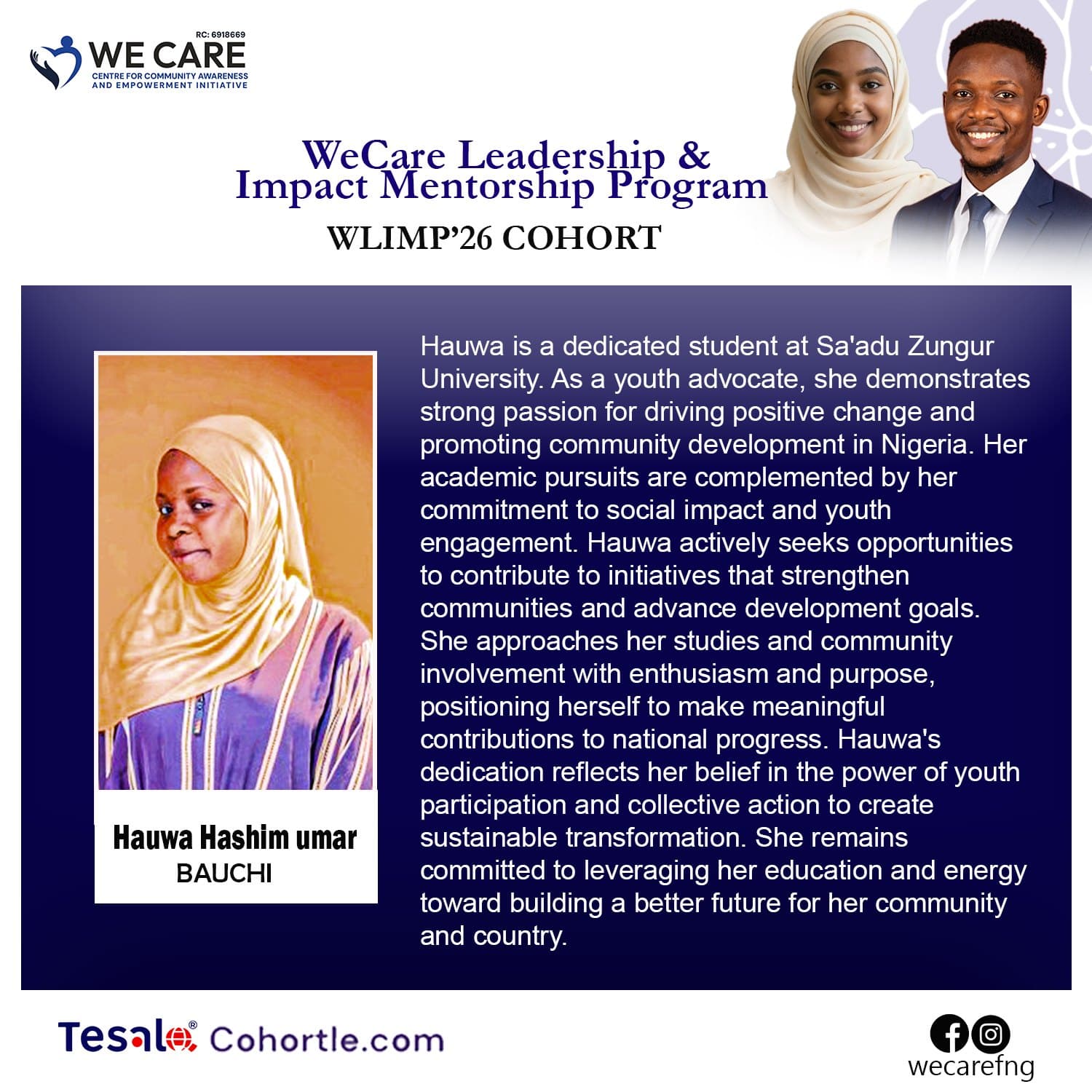 Hauwa Hashim Umar bio flyer