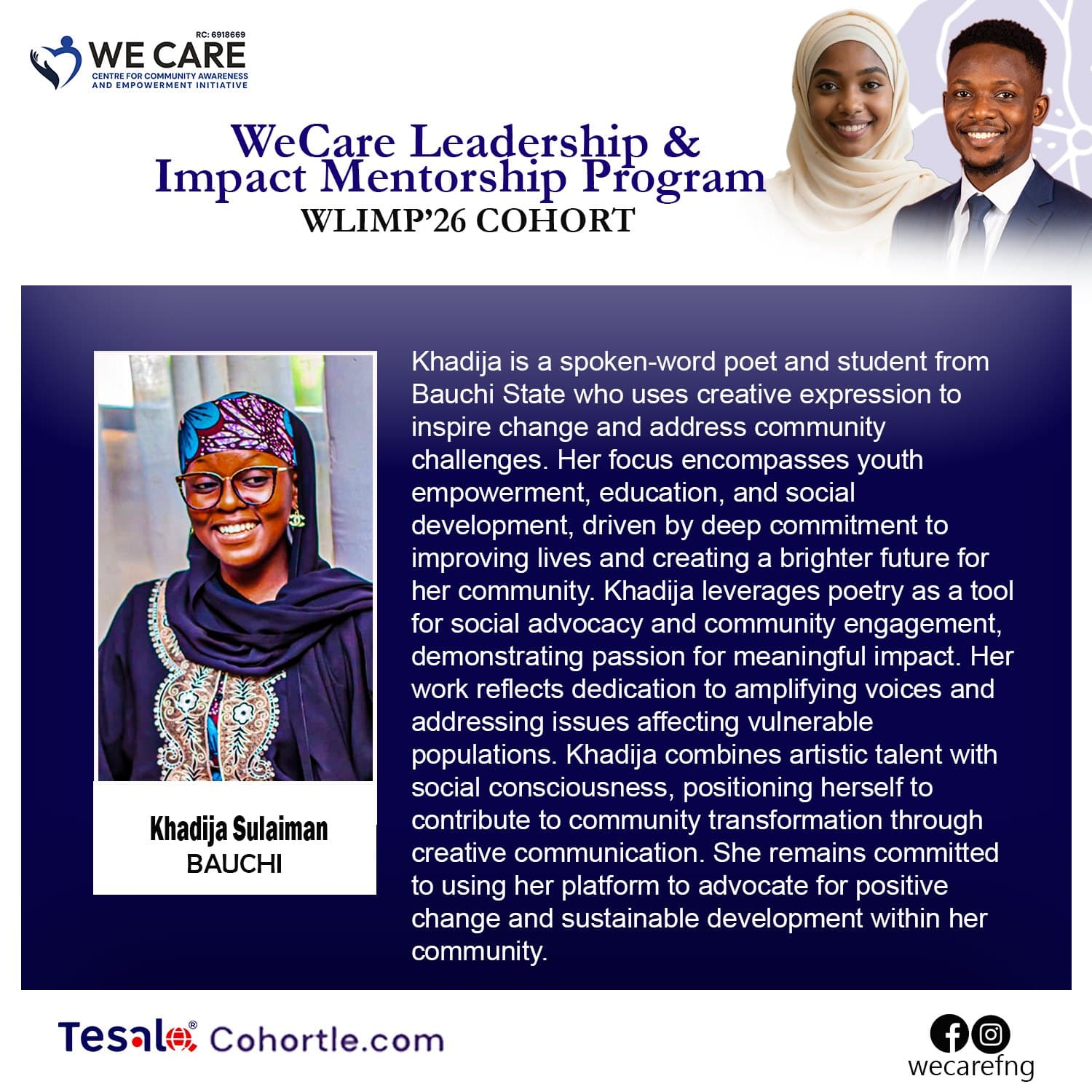 Khadija Sulaiman bio flyer