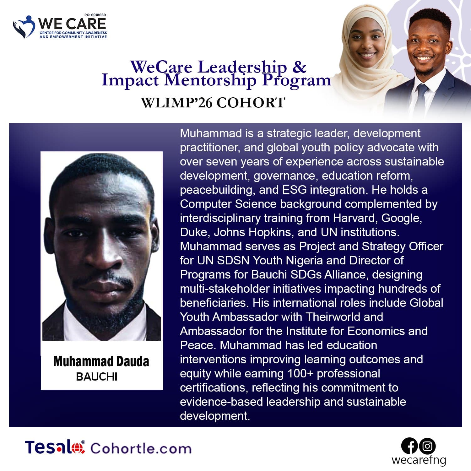 Muhammad Dauda bio flyer