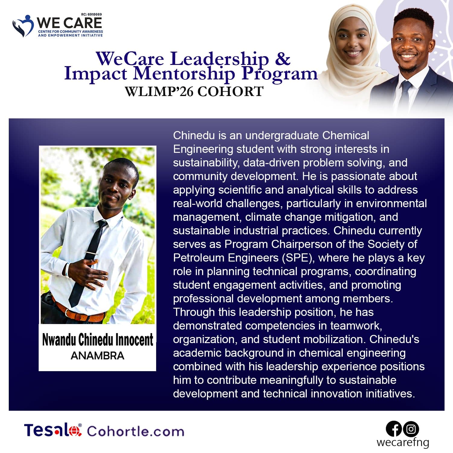 Nwandu Chinedu Innocent bio flyer