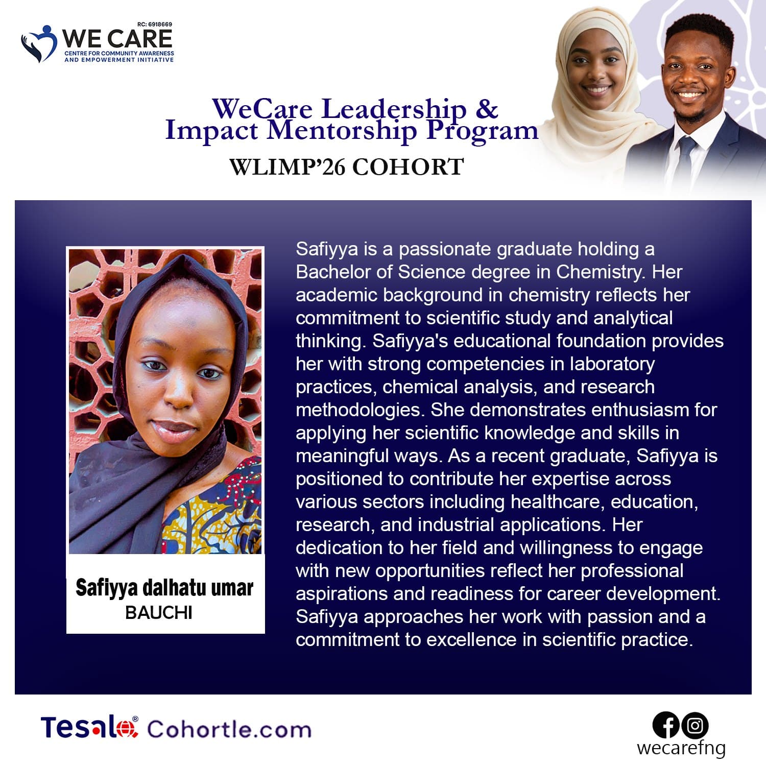 Safiyya Dalhatu Umar bio flyer