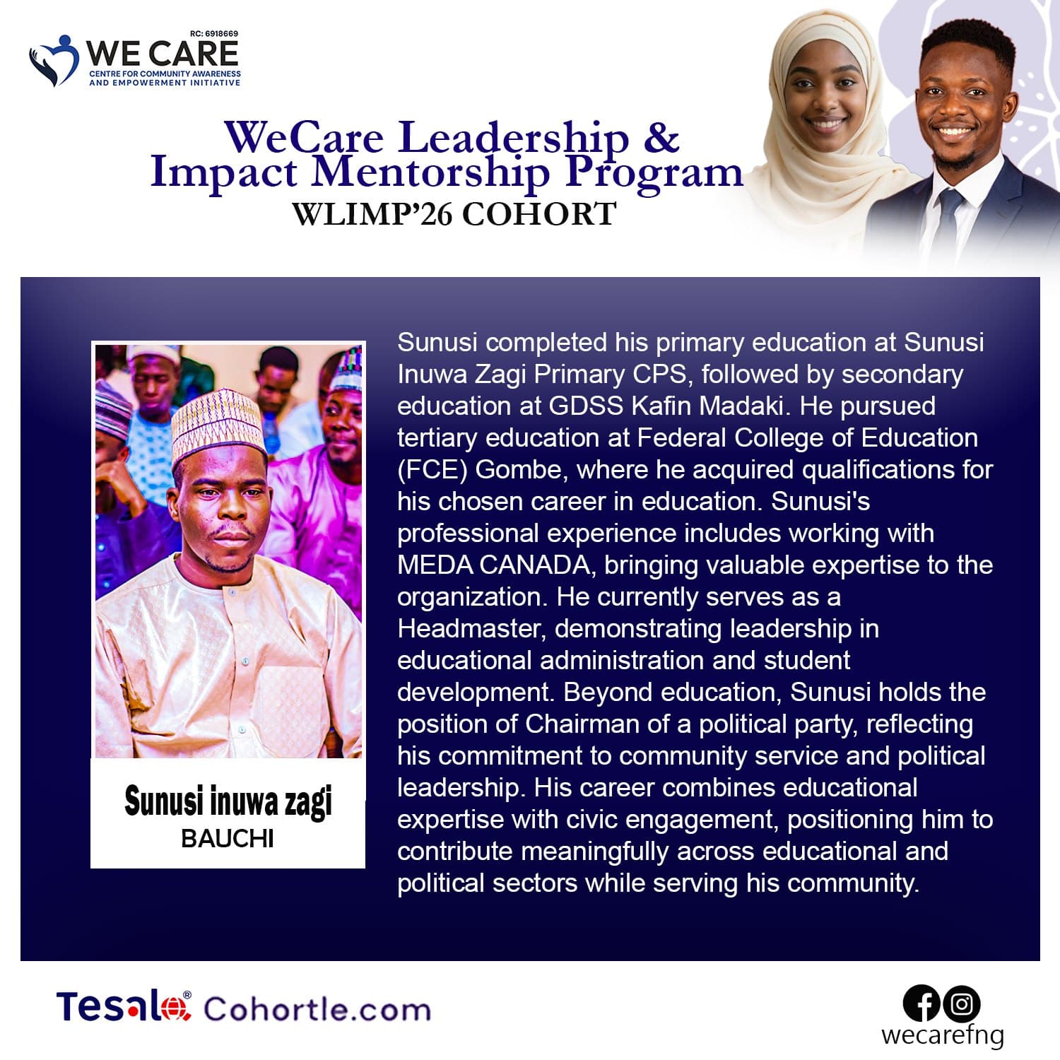 Sunusi Inuwa Zagi bio flyer