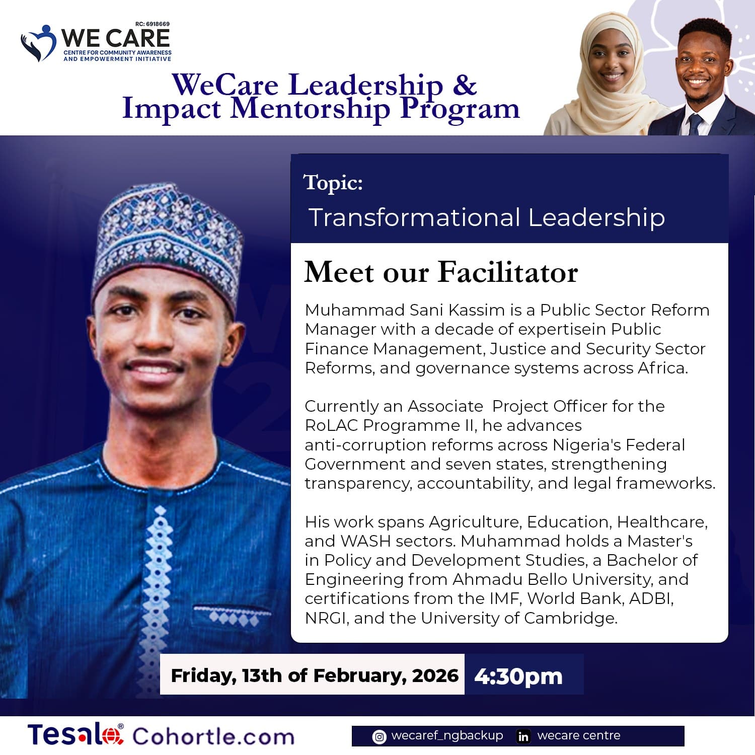 Muhammad Sani Kassim bio flyer